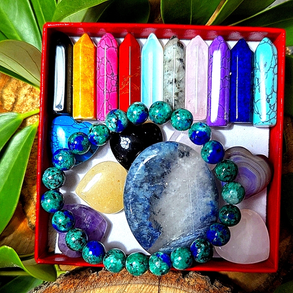 Jewelry & Chakra Stone Bracelet Obelisk Healing Crystal Gemstone Collection